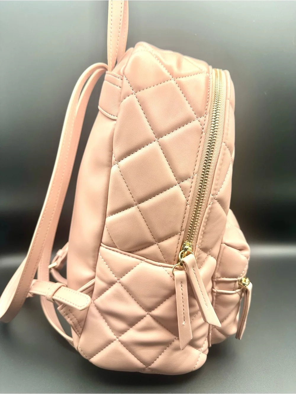 Mario Valentino Blush Pink Quilted Backpack